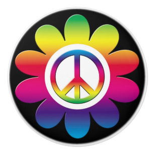 Peace Ceramic Knob