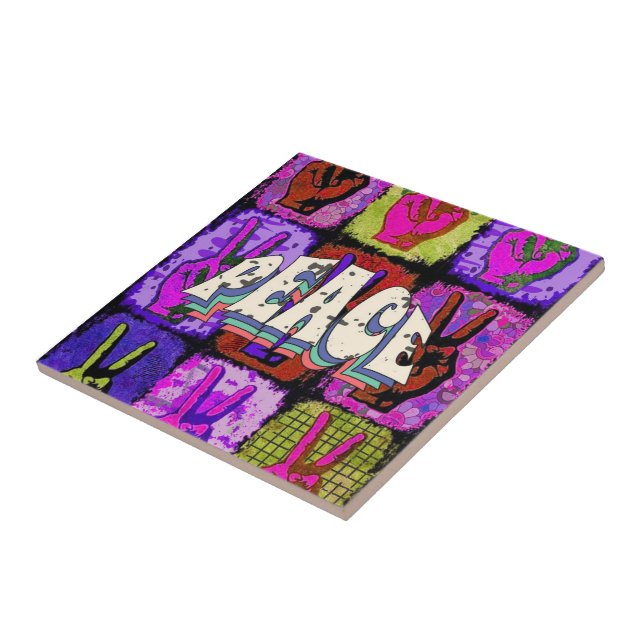 Peace Ceramic TIle (Side)