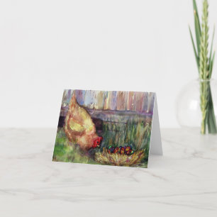 PEACE CHICKEN THANK YOU CARD
