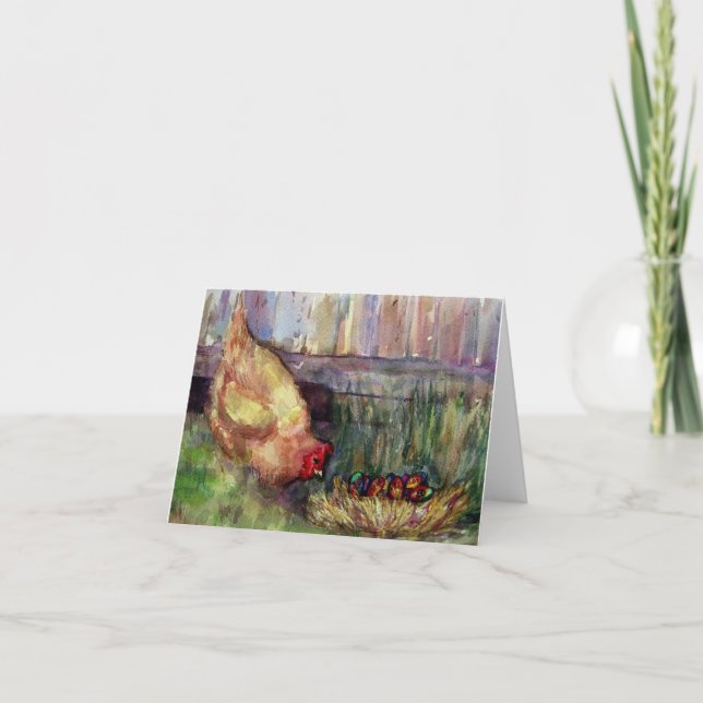 PEACE CHICKEN THANK YOU CARD (Front)