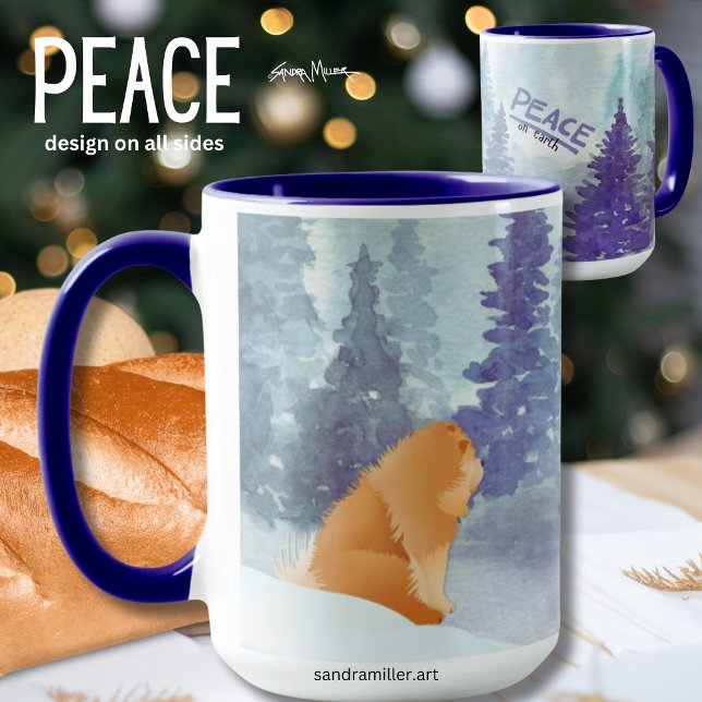 PEACE  Chow dog mug - See both sides (Creator Uploaded)