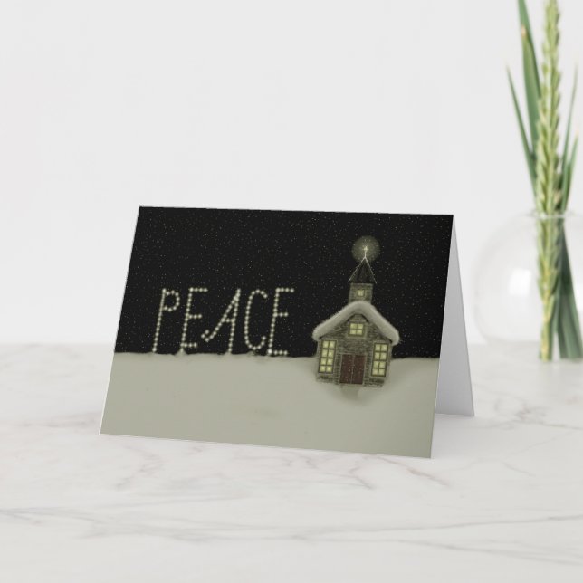 Peace Christian Christmas Holiday Card (Front)