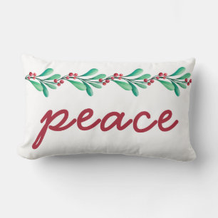 Peace Christmas  Lumbar Cushion