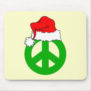 Peace Christmas Mouse Mat