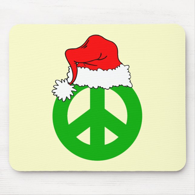 Peace Christmas Mouse Mat (Front)