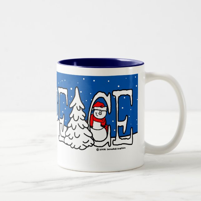Peace Christmas Mug (Right)
