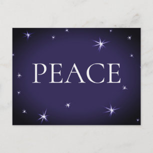 PEACE Christmas Postcard