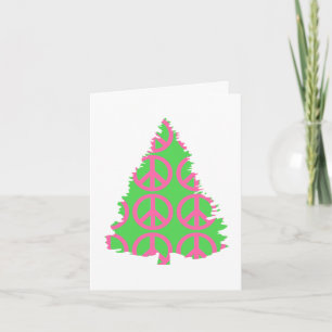PEACE CHRISTMAS TREE HOLIDAY CARD
