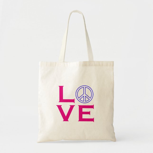 Peace Circle Symbol Love Tote Bag (Front)