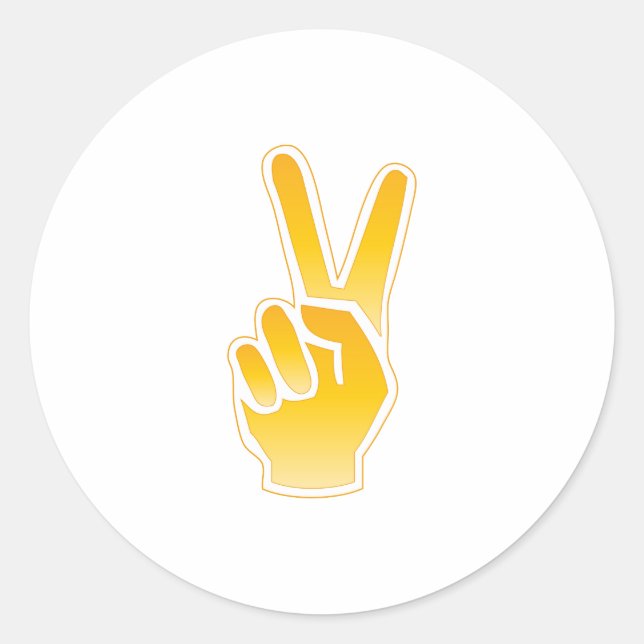Peace Classic Round Sticker (Front)