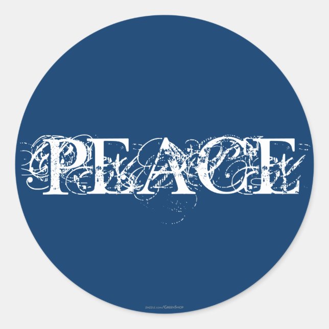 Peace Classic Round Sticker (Front)