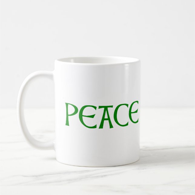 peace coffee mug (Left)