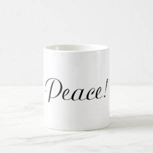 PEACE COFFEE MUG