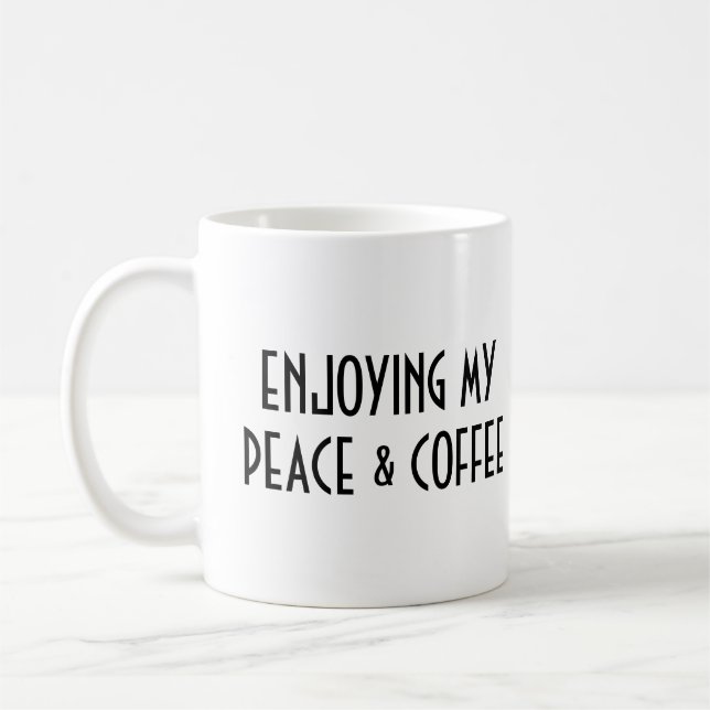 PEACE & COFFEE MUG (Left)