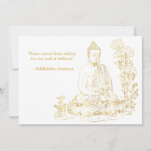 Peace comes from within Buddha  Invitation