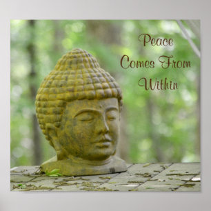 Peace Comes From Within Buddha Poster