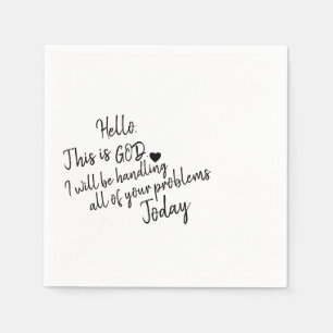 Peace, Comfort, Inspirational Table Setting Uplift Napkin