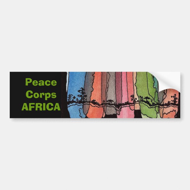 Peace Corps Africa Bumper Sticker (Front)