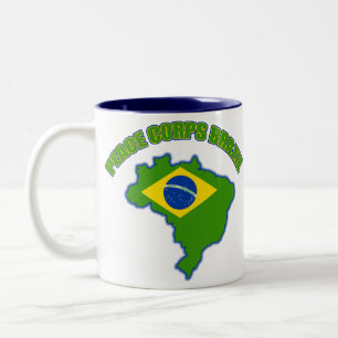 Peace Corps Brazil Two-Tone Coffee Mug