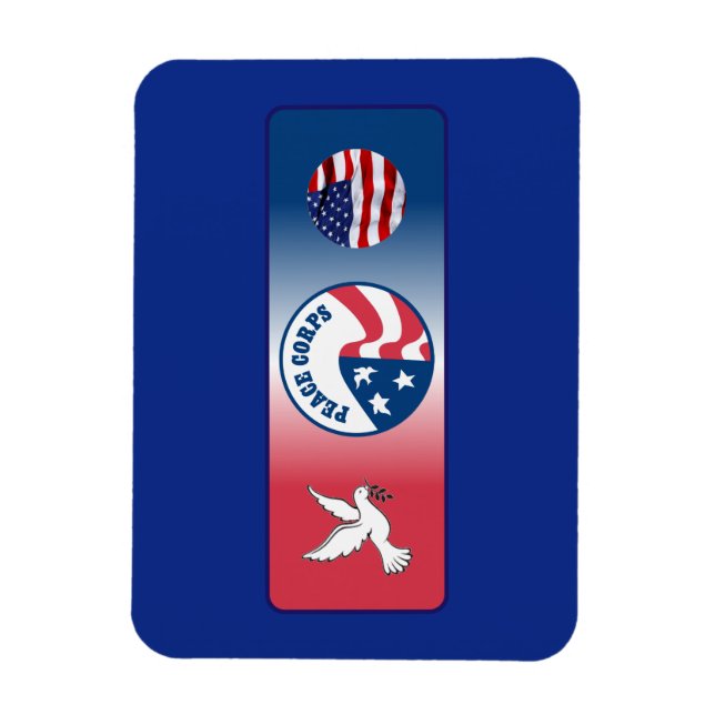 Peace Corps Dove Shield Magnet (Vertical)