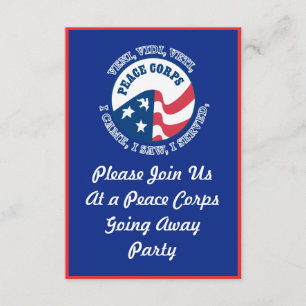 Peace Corps Going Away Party Invitation