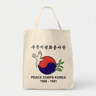 Peace Corps Korea Grocery Tote Bag