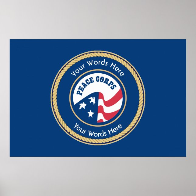 Peace Corps Universal Rope Shield Poster (Front)