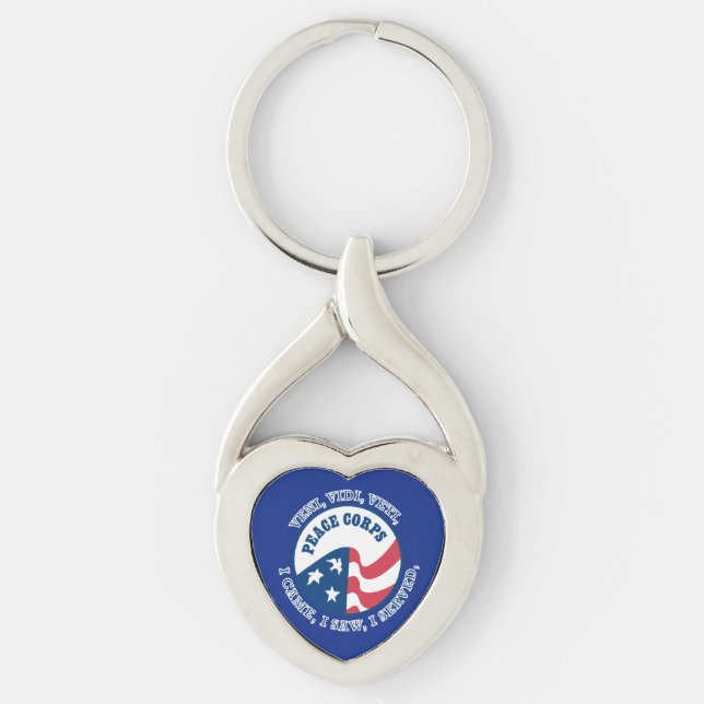 Peace Corps VVV Shield Key Ring (Front)