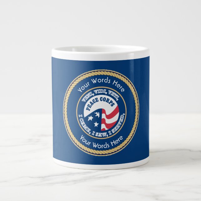 Peace Corps VVV Universal Shield Large Coffee Mug (Front)