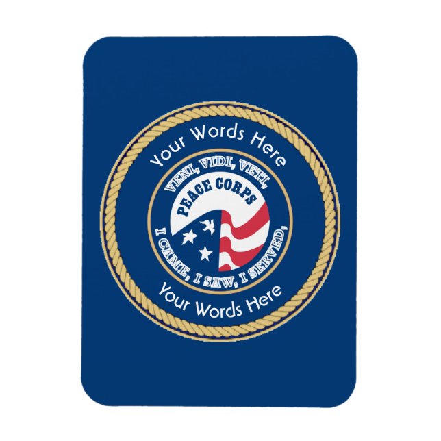 Peace Corps VVV Universal Shield Magnet (Vertical)