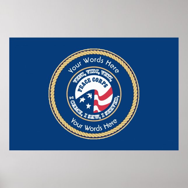 Peace Corps VVV Universal Shield Poster (Front)