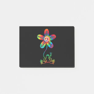 Peace Courage Love Hope Frogs Hippie Post-it Notes