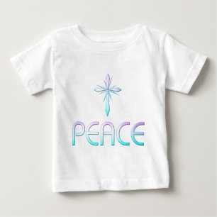 Peace Cross Christian Baby T-Shirt