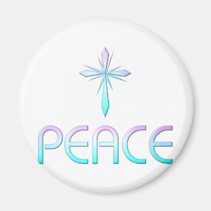 Peace Cross Christian Magnet