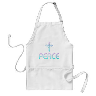 Peace Cross Christian Standard Apron