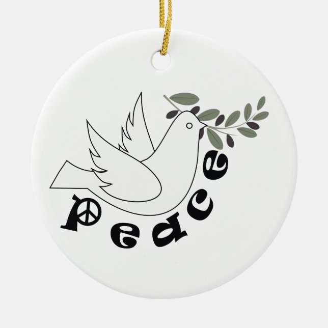 Peace custom ornament (Front)