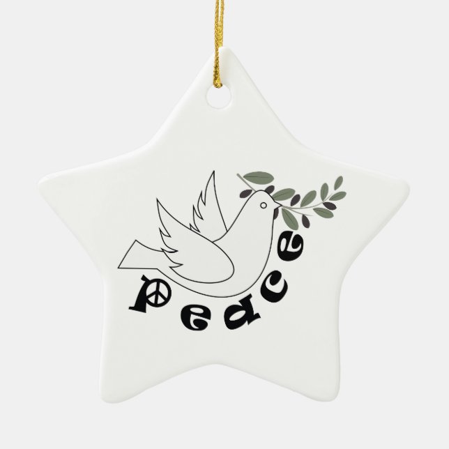 Peace custom ornament (Front)