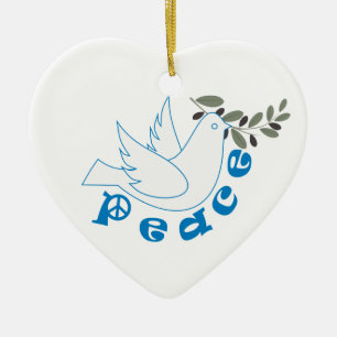 Peace custom ornament