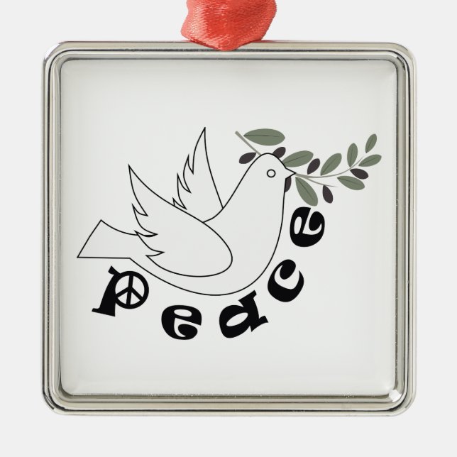 Peace custom ornament (Front)