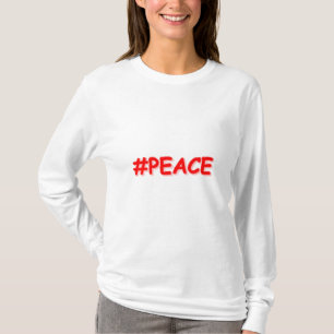 "#PEACE" Cute Design. Buy Now T-Shirt