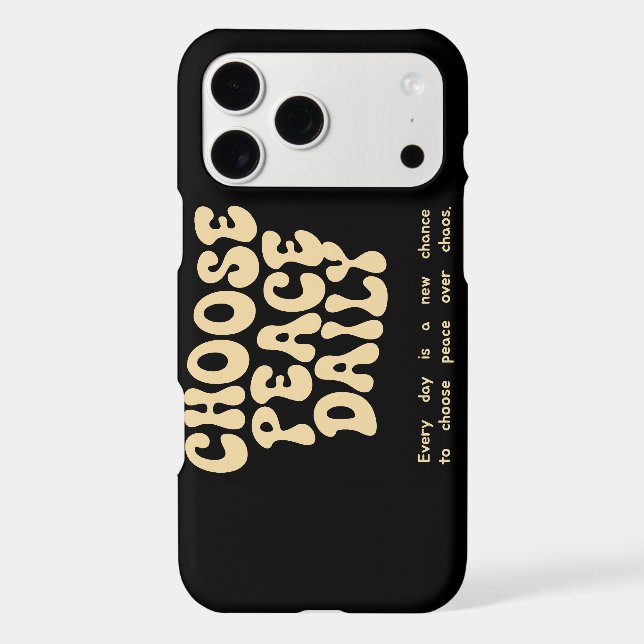 Peace Daily Case – Calm Tech Vibe (Back)