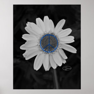 peace daisy poster