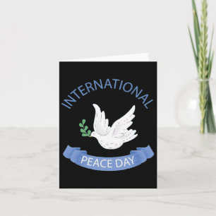 Peace Day On Earth World International Peace Day C Card