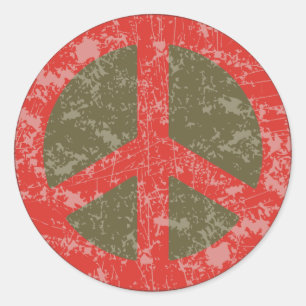 Peace de Resistance Classic Round Sticker
