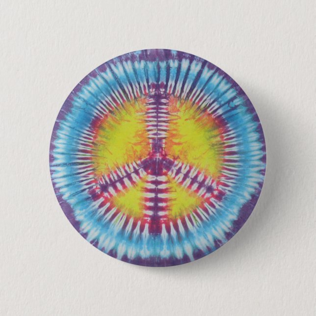 Peace Design 6 Cm Round Badge (Front)