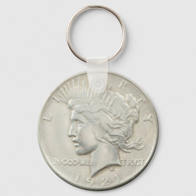 PEACE DOLLAR-KEYCHAIN KEY RING (Front)