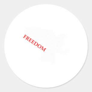 Peace Dom White Dove Says Dom Usa Red Dom Saying Classic Round Sticker