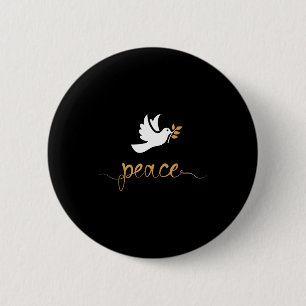 Peace Dove 6 Cm Round Badge
