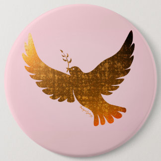 Peace Dove 6 Cm Round Badge