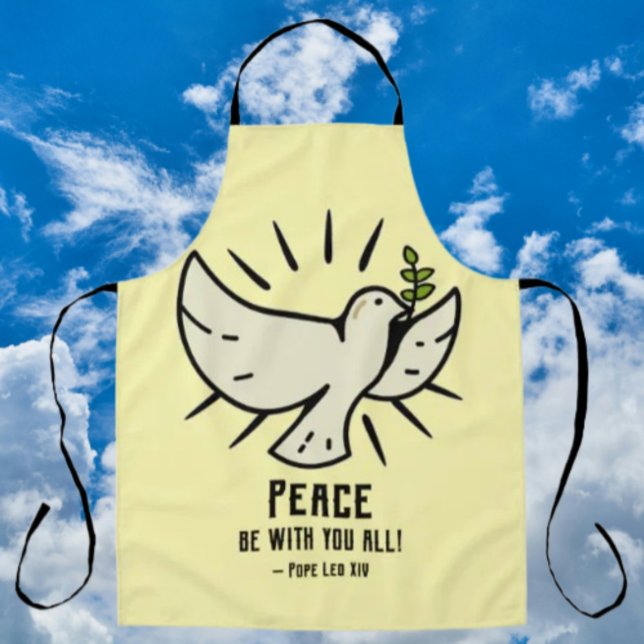 Peace Dove Apron – "Peace Be With You All!" (Creator Uploaded)